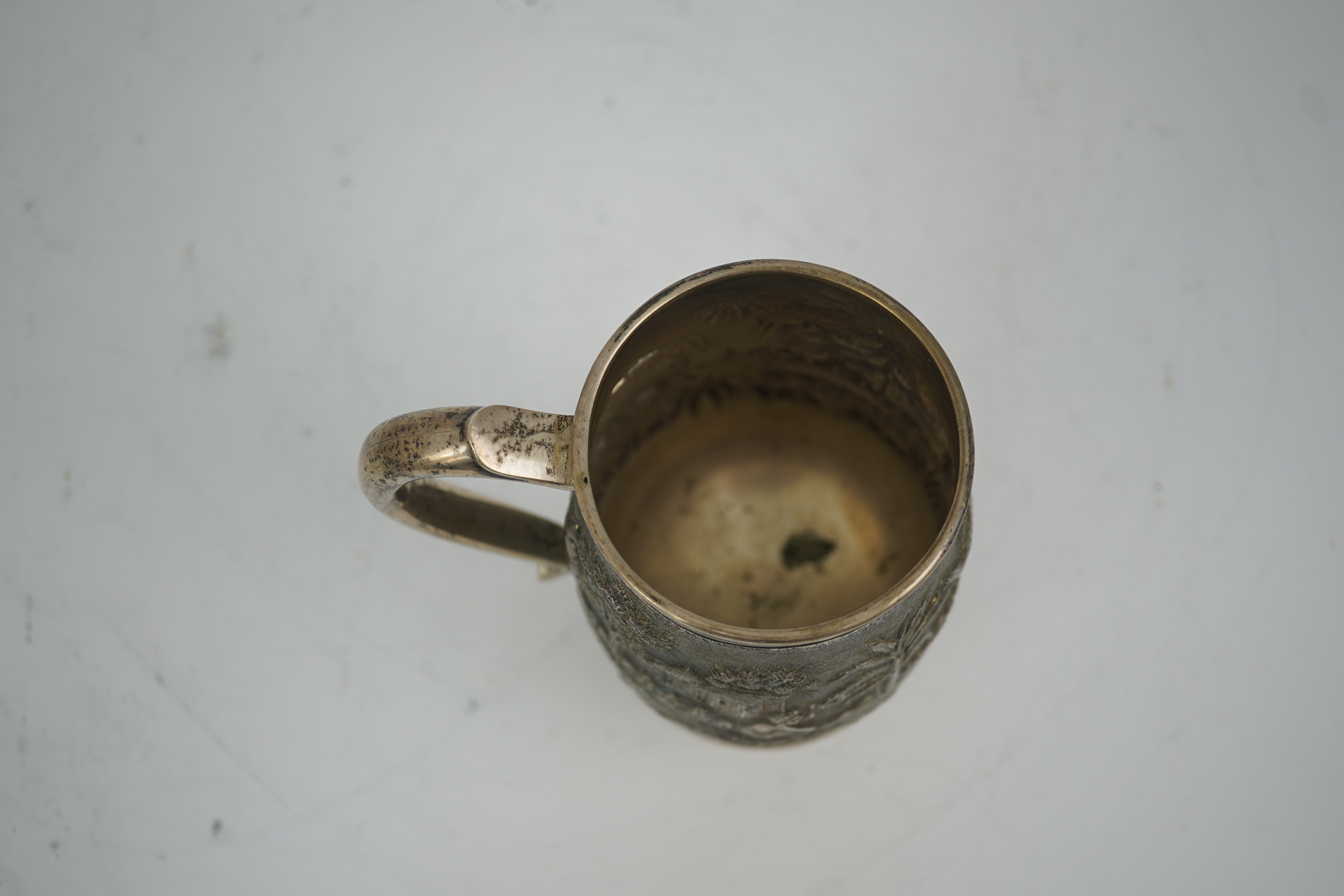 A 20th century Indian silver baluster mug